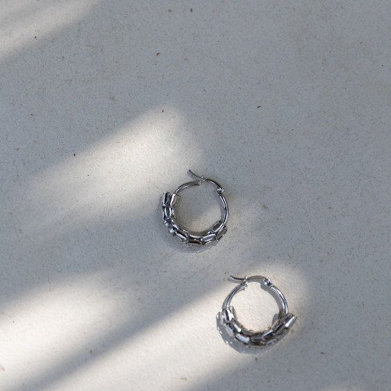 STAINLESS STEEL EARRING : 000